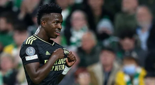 Vinicius marcó en victoria de Real Madrid sobre Celtic
