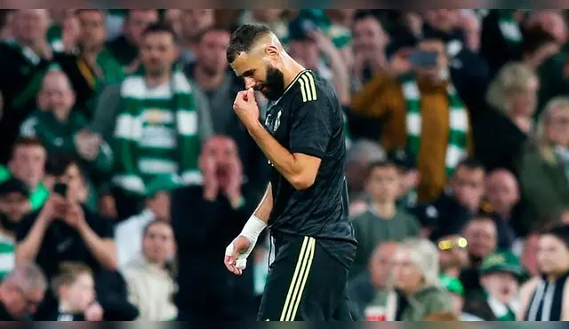 Karim Benzema lesionado tras duelo ante Celtic por Champions League