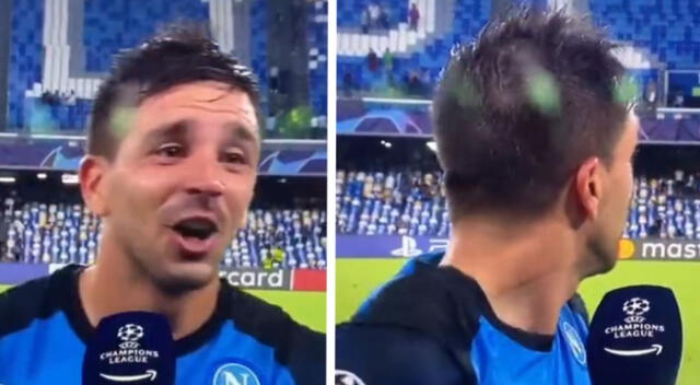 Gio Simeone festejó la victoria del Atlético Madrid de su padre mientras declaraba con el Napoli