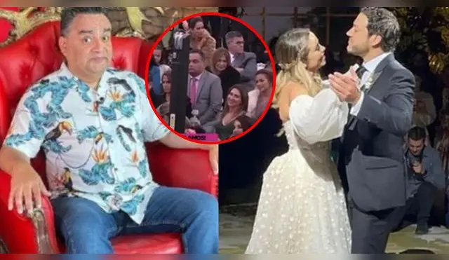 El actor fue captado por las cámaras de Amor y Fuego en la boda de Ethel y Julián