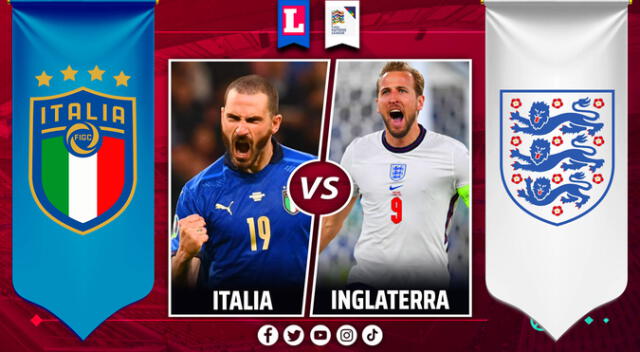Italia recibe a Inglaterra este viernes 23 de septiembre
