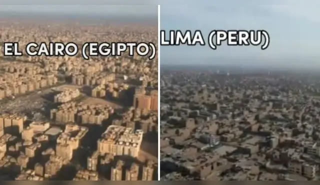 TikTok: usuarios comparan El Cairo con Lima desde una vista área - VIDEO
