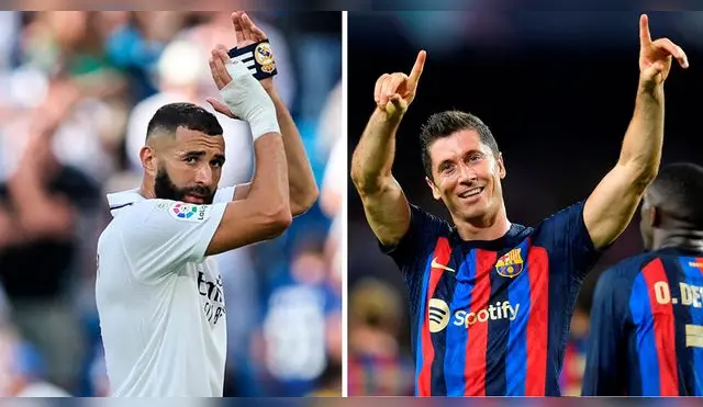 Real Madrid y Barcelona se enfrentan en el Estadio Santiago Bernabéu.