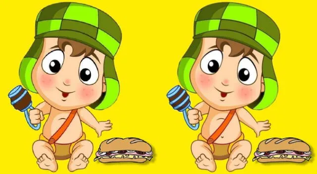 Encuentra las 3 diferencias de El Chavo del 8, resuelve este reto visual en 5 segundos