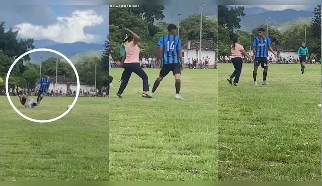 TikTok: madre ingresó al campo para 'pechar' a jugador que le había cometido falta a su hijo