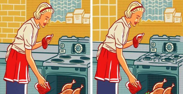 ¿Puedes encontrar las 6diferencias en la imagen? Solo tienes 10 segundos