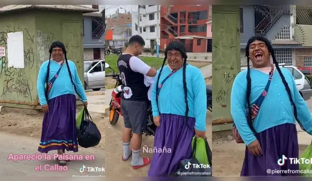 TikTok: imitador de la 'Paisana jacinta' es tendencia en redes al recorrer calles del Callao
