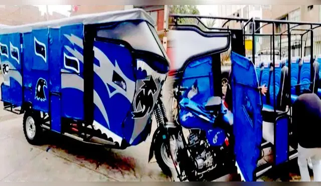 Peruano convierte su mototaxi en una elegante 'limusina' y es la sensación en redes.