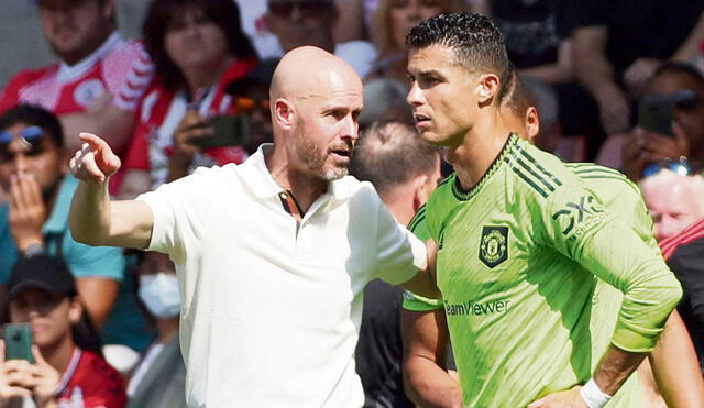 Cristiano Ronaldo se mostró incómodo tras salir sustituido ante el Newcastle