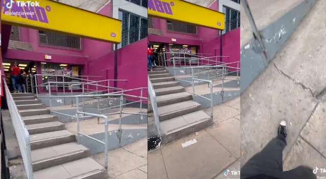 Visita local de Tambo y queda impactado con singulares 'rampas' de acceso al local