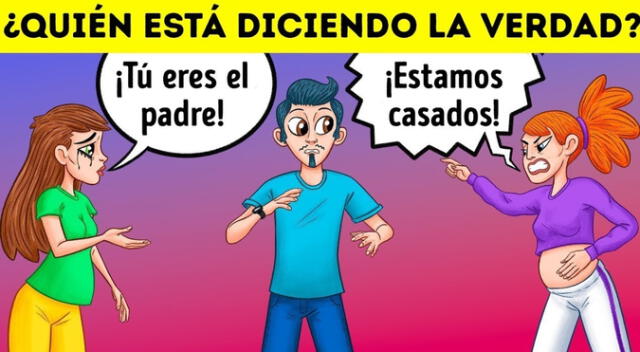 ¿Quién dice la verdad? Observa como detective y demuestra que eres un CRACK en 5 segundos ¿Quién dice la verdad? Observa como detective y demuestra que eres un CRACK en 5 segundos