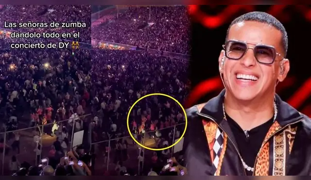 ¡Qué buen ritmo! Mujeres la 'rompen' en concierto de Daddy Yankee.