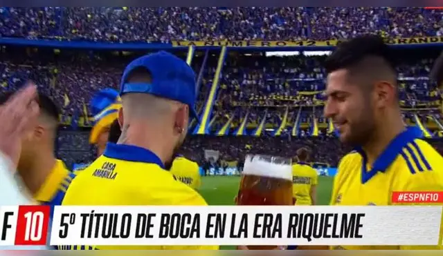 Carlos Zambrano y Darío Benedetto festejaron juntos nuevo título con Boca Juniors