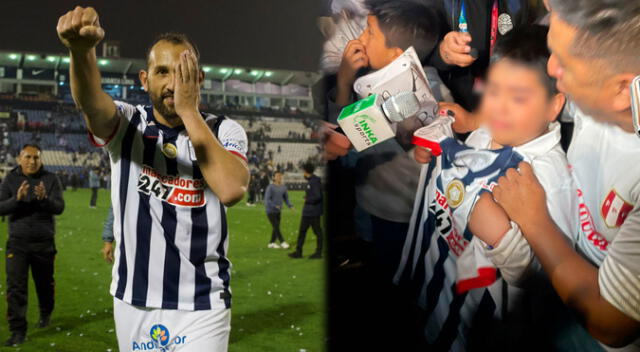 Hernán Barcos le cumplió el sueño a pequeño hincha de Alianza Lima
