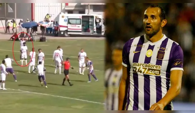 Hernán Barcos y su insólita reacción cuando el árbitro cobró gol de Alianza Lima