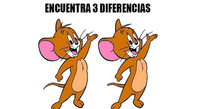 ¿Podrás hallar las 3 diferencias en 'Jerry'? Intenta superar este reto en 5 segundos ¿Podrás hallar las 3 diferencias en 'Jerry'? Intenta superar este reto en 5 segundos