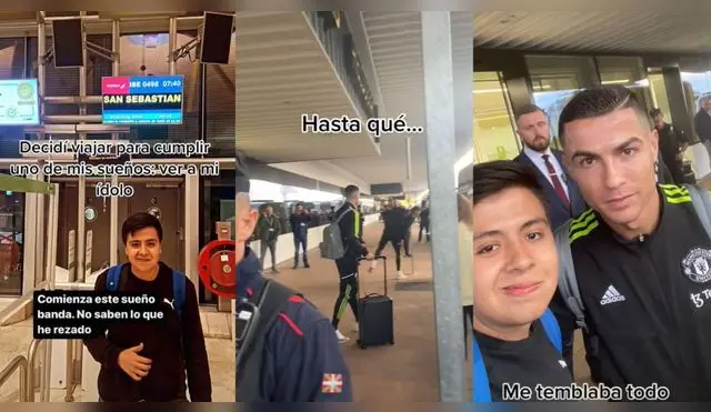 TikTok: joven viajó desde Colombia a Europa solo para conocer a Cristiano Ronaldo