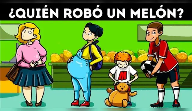 ¿Logras identificar al ladrón que se robó un melón? Es difícil pero NO imposible