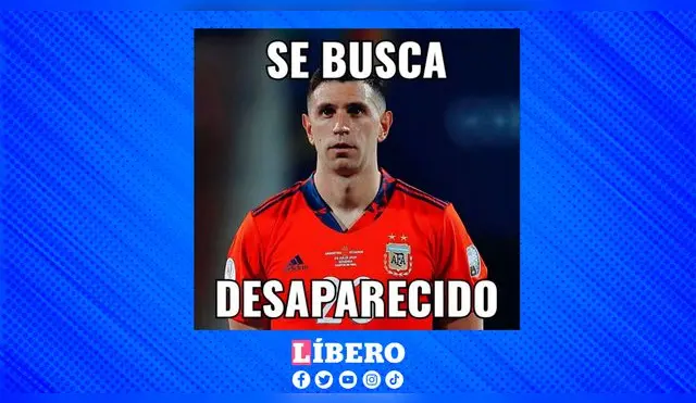 "Se busca": un hilarante mensaje sobre el arquero de Argentina que hoy no destacó.