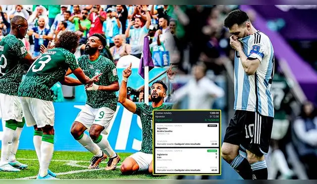 Hincha apostó a victoria de Argentina, pero el cuadro sudamericano cayó ante en su debut.