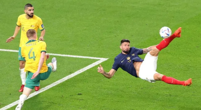 FIFA destacó la pirueta de Giroud FIFA destacó la pirueta de Giroud
