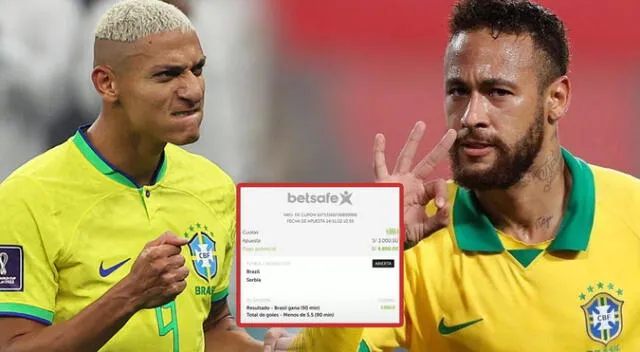 Peruano ganó una fuerte suma de dinero con la victoria de Brasil.