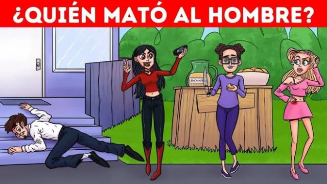 Acertijo Visual: Halla a la asesina en 5 segundos y conságrate como un GENIO