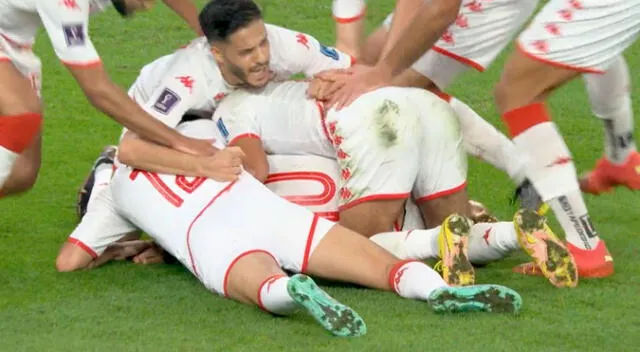 Gol de Túnez para el 1-0 ante Francia por obra de Wahbi Khazri