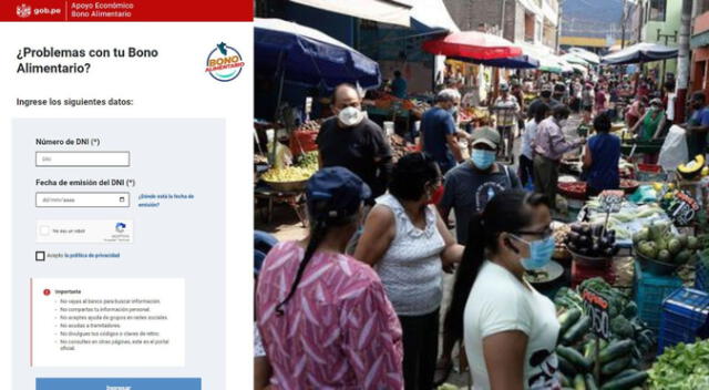 Consulta si eres beneficiario del Bono Alimentario, dinero que entrega el gobierno peruano. Consulta si eres beneficiario del Bono Alimentario, dinero que entrega el gobierno peruano.