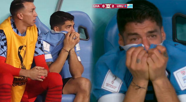 No lo puede creer: Luis Suárez desconsolado por eliminación de Uruguay en Qatar 2022.