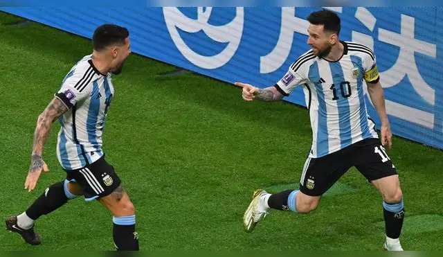 Messi anotó en el triunfo de Argentina 2-1 sobre Australia en Qatar 2022