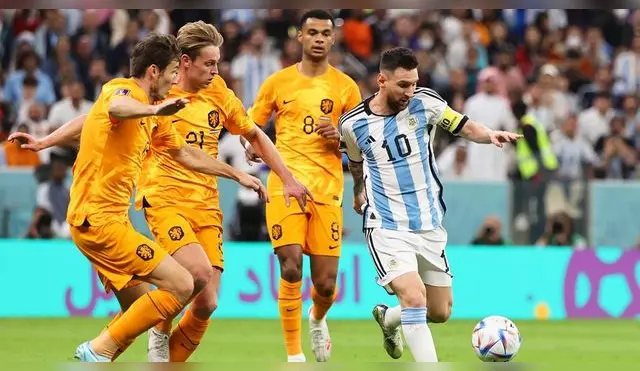 Messi anotó un gol y brindó una asistencia en el Argentina vs. Países Bajos