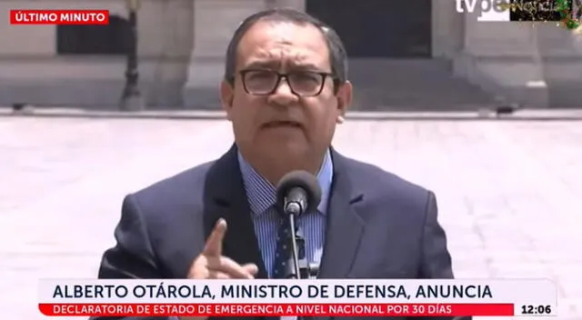 Estado de emergencia a nivel nacional por 30 días Estado de emergencia a nivel nacional por 30 días