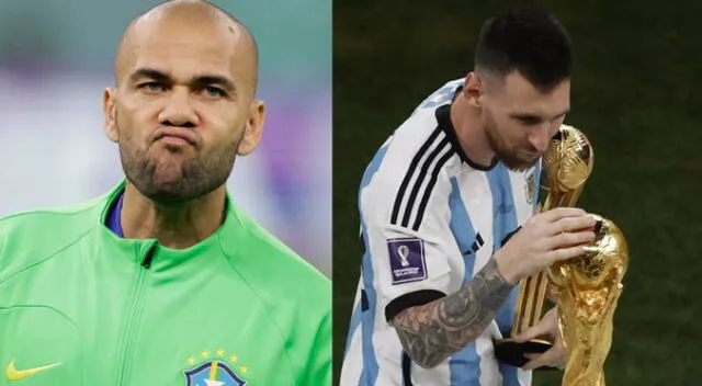 Dani Alves y Lionel Messi jugaron juntos en el FC Barcelona.