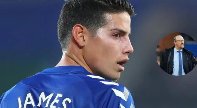 James Rodríguez contó la conversación que tuvo con Benítez en el Everton James Rodríguez contó la conversación que tuvo con Benítez en el Everton