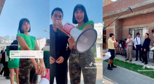 Brenda Matos compartió en su cuenta de TikTok cómo es un día de grabaciones en el set de AFHS.