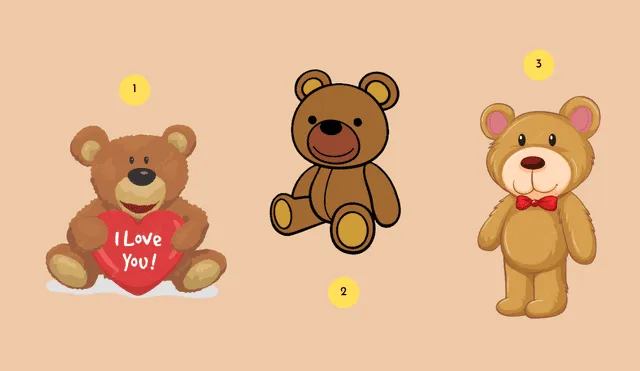 Con solo elegir tu peluche preferido, podrás conocer aspectos muy interesantes sobre tu crecimiento emocional.