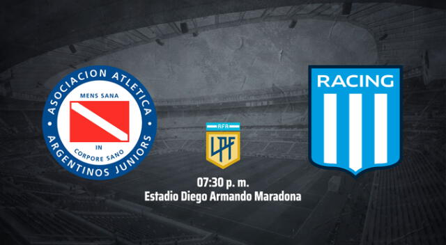 Argentinos Juniors vs Racing por la Liga Profesional Argentina 2023