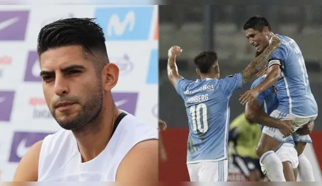 Carlos Zambrano se alegra por la clasificación de Cristal a la etapa de grupos de Libertadores.