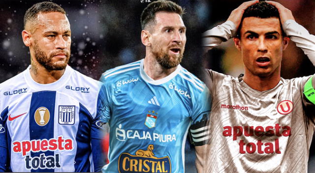 Así lucen Cristiano Ronaldo, Lionel Messi y Neymar en la Liga 1.