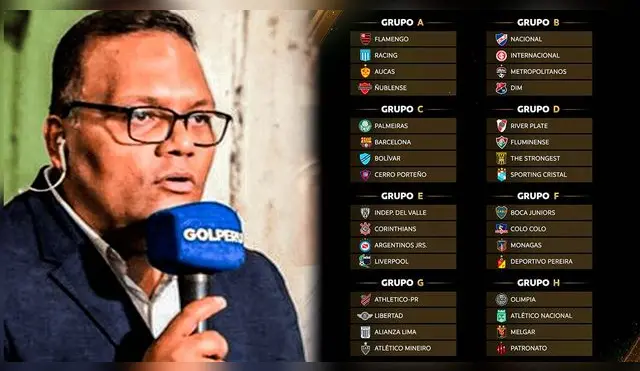 La sorpresiva reacción del Tanke Arias tras ver los grupos de la Copa Libertadores