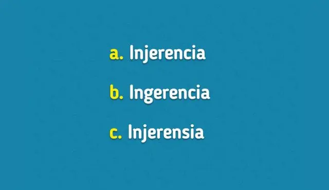 Solo una de estas tres palabras está escrita correctamente.