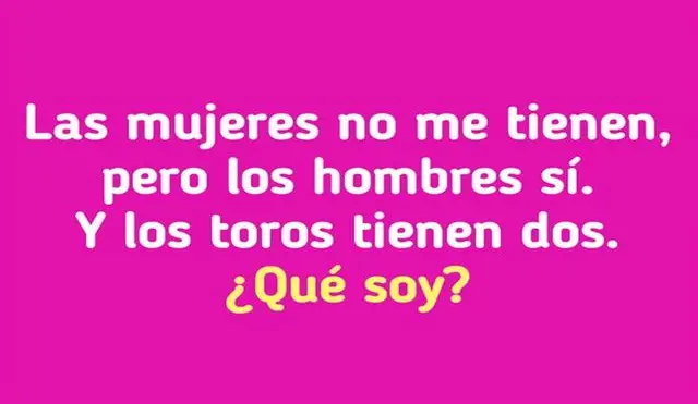 Lee con mucha atención la adivinanza que aparece en el acertijo y resuélvelo en menos de 5 segundos.