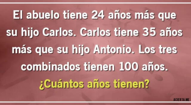 Demuestra que eres un GENIO resolviendo este complicado acertijo.