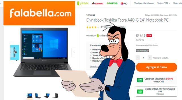 Esta laptop podrá ser comprada a un precio reducido por una promo especial de Falabella