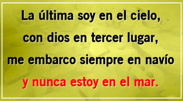 Lee con atención la adivinanza y busca la respuesta correcta, pero recuerda que tienes pocos segundos.