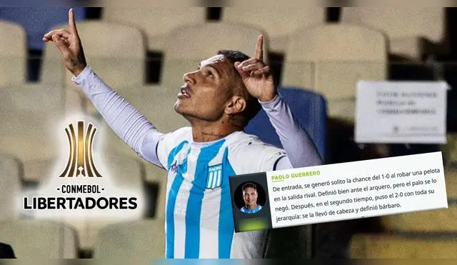 Paolo Guerrero y la calificación de la prensa tras su gol en Copa Libertadores