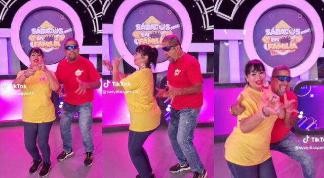 Susy Díaz se encontró con su expareja y lo troleó de la peor manera en TikTok.
