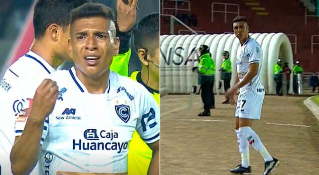 Paolo Hurtado protagonizó un tenso momento en el partido Cienciano vs Melgar. Foto: Liga 1 MAX Paolo Hurtado protagonizó un tenso momento en el partido Cienciano vs Melgar. Foto: Liga 1 MAX