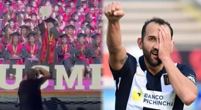Un hincha de Alianza Lima se graduó y celebró este triunfo al estilo Hernán Barcos. Un hincha de Alianza Lima se graduó y celebró este triunfo al estilo Hernán Barcos.